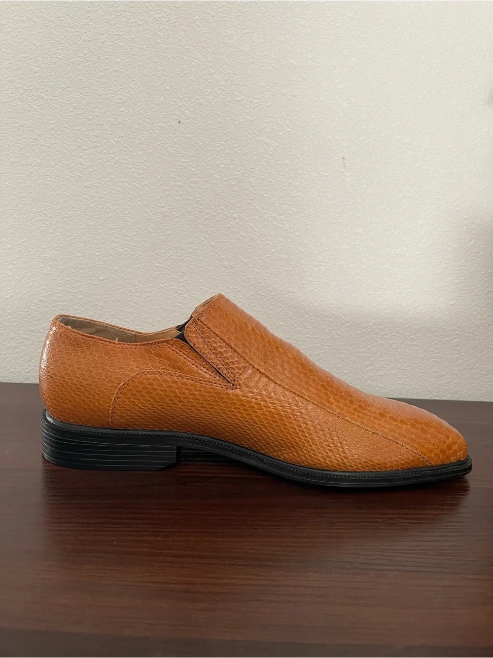 Genuine Snake Skin Giorgio Brutini Slip On Dress Shoes Loafers Men’s 10M